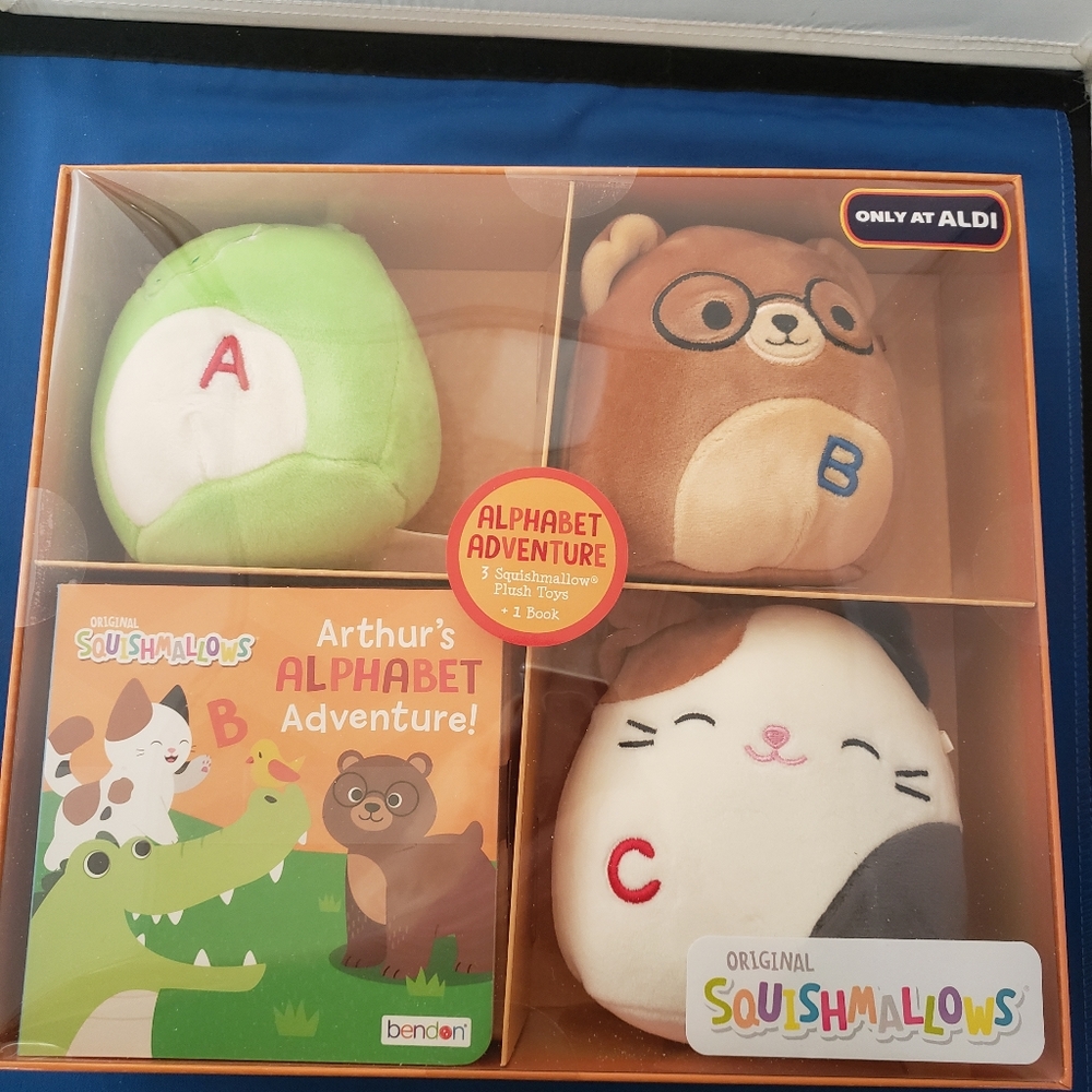 Squishmallows Aldi exclusive learning boxed set.
